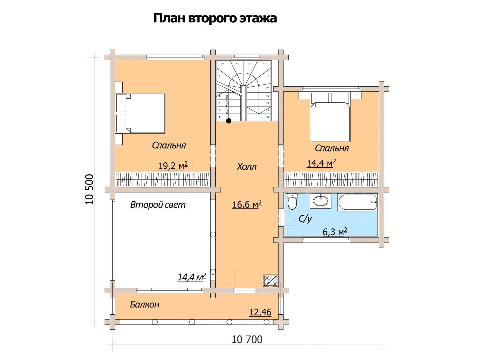 План 2 этажа